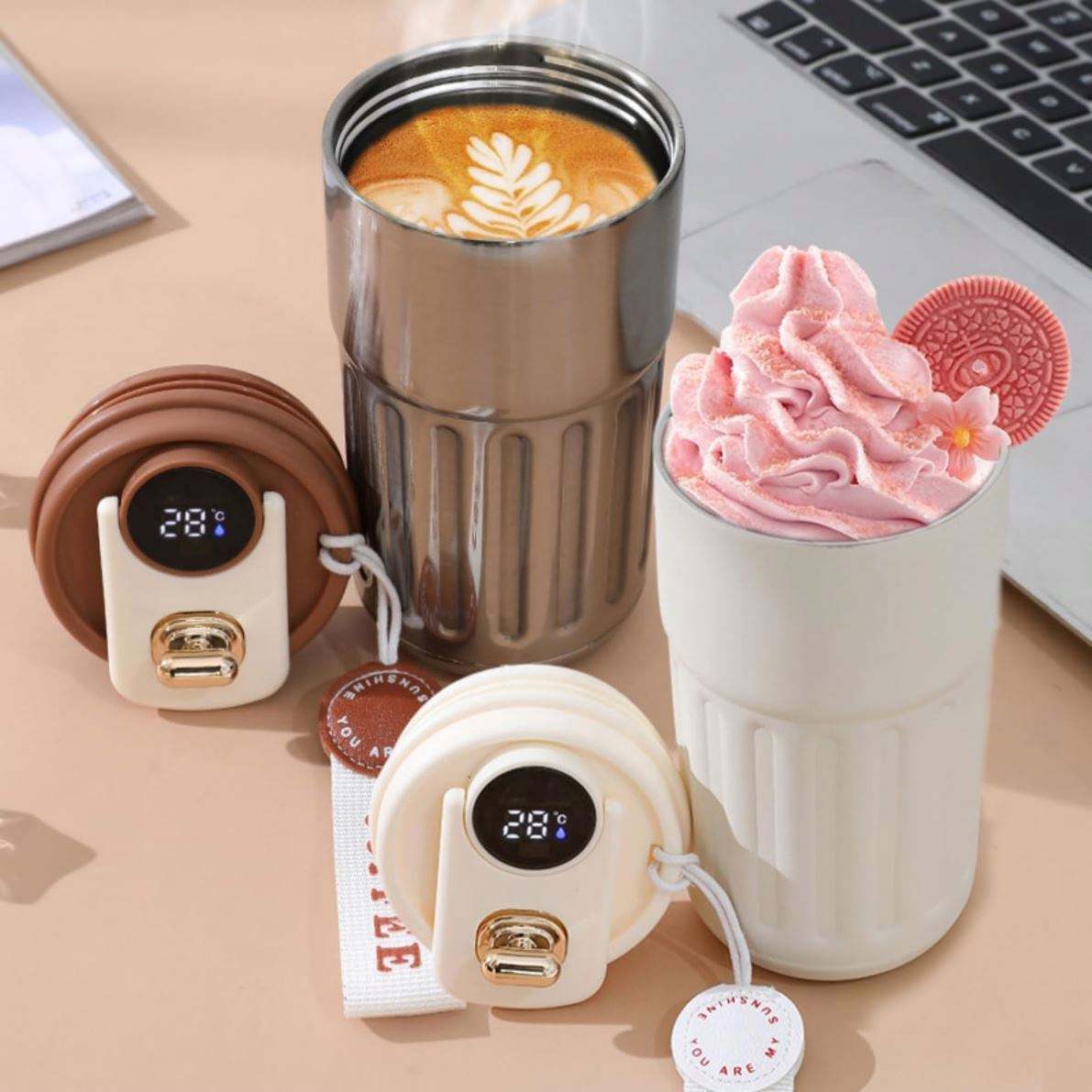 Tasse Isotherme Inox avec poignée (450 ml)