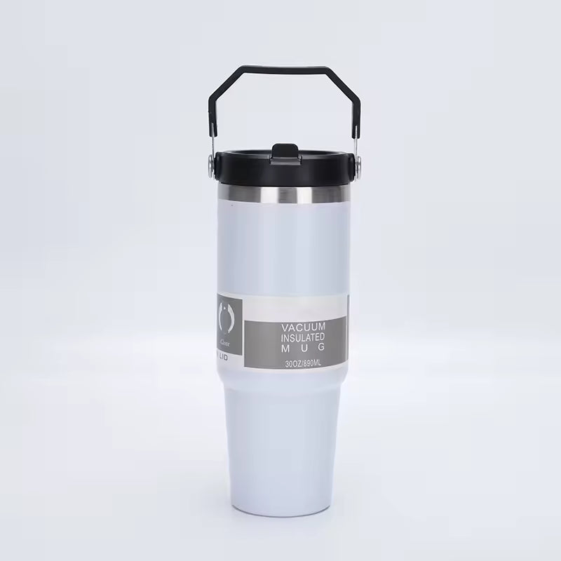 Gourde isotherme inox avec poignée, 20oz - 30oz (6OO-900 ml)