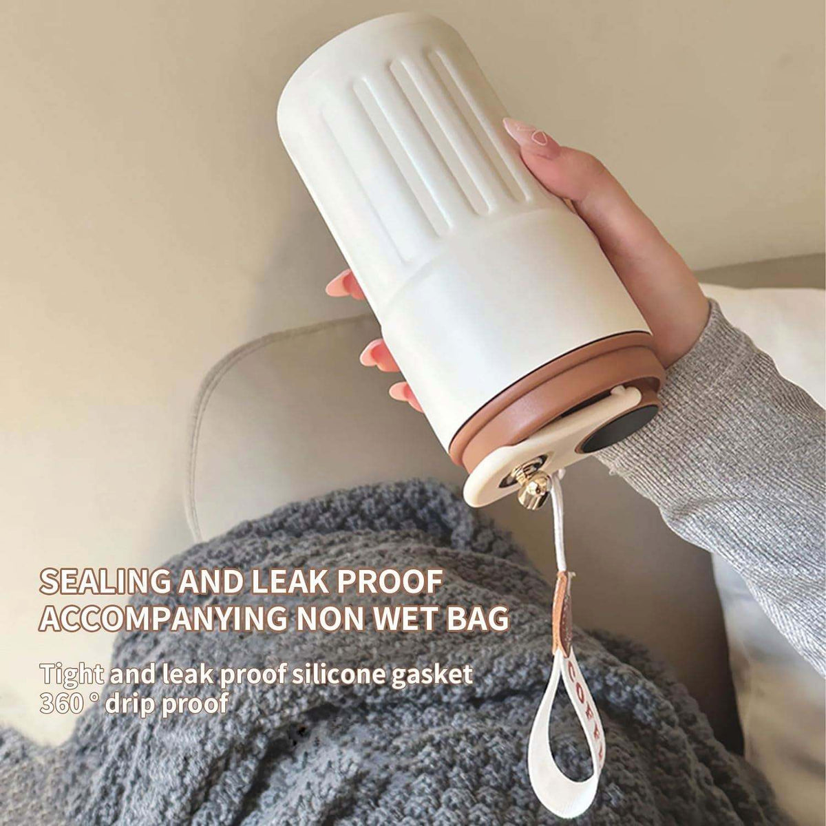 Tasse Isotherme Inox avec poignée (450 ml)