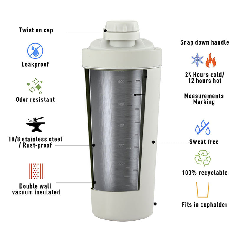 Shaker Isotherme Inox 700 ml
